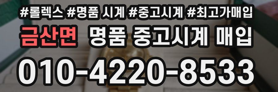 금산면 명품 중고시계 매입