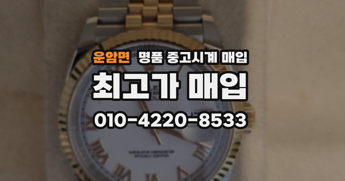 운암면 명품 중고시계 매입