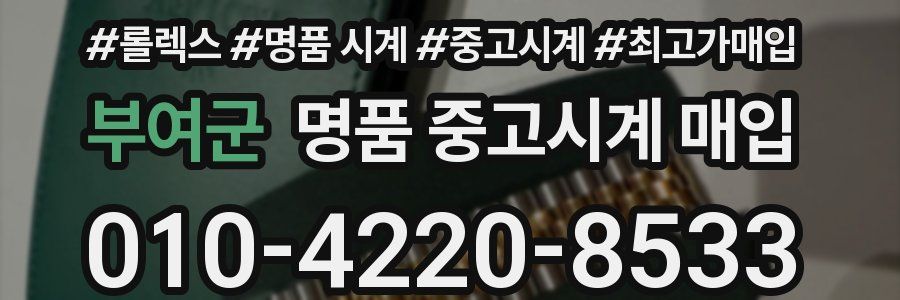 부여군 명품 중고시계 매입