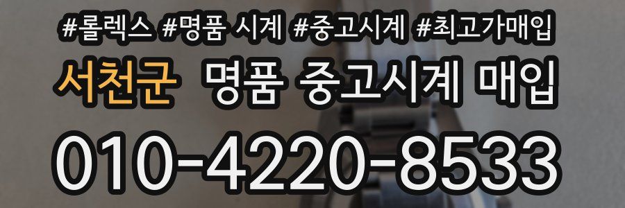 서천군 명품 중고시계 매입