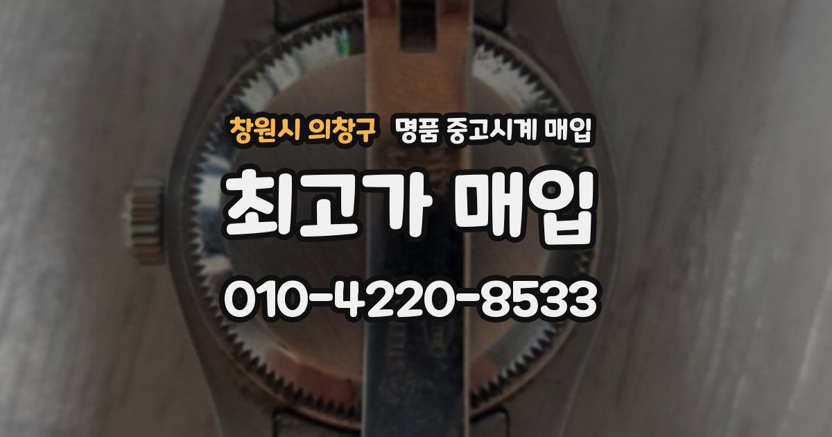 창원시 의창구 명품 중고시계 매입