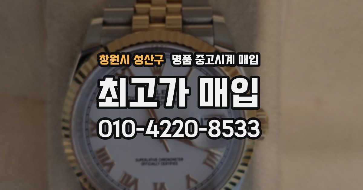 창원시 성산구 명품 중고시계 매입