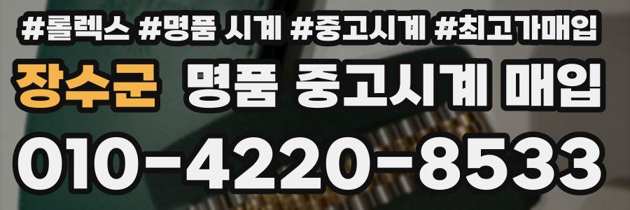 장수군 명품 중고시계 매입
