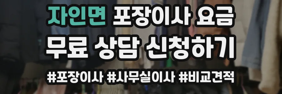 자인면 포장이사 요금