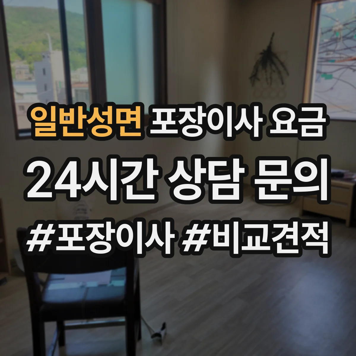 일반성면 포장이사 요금