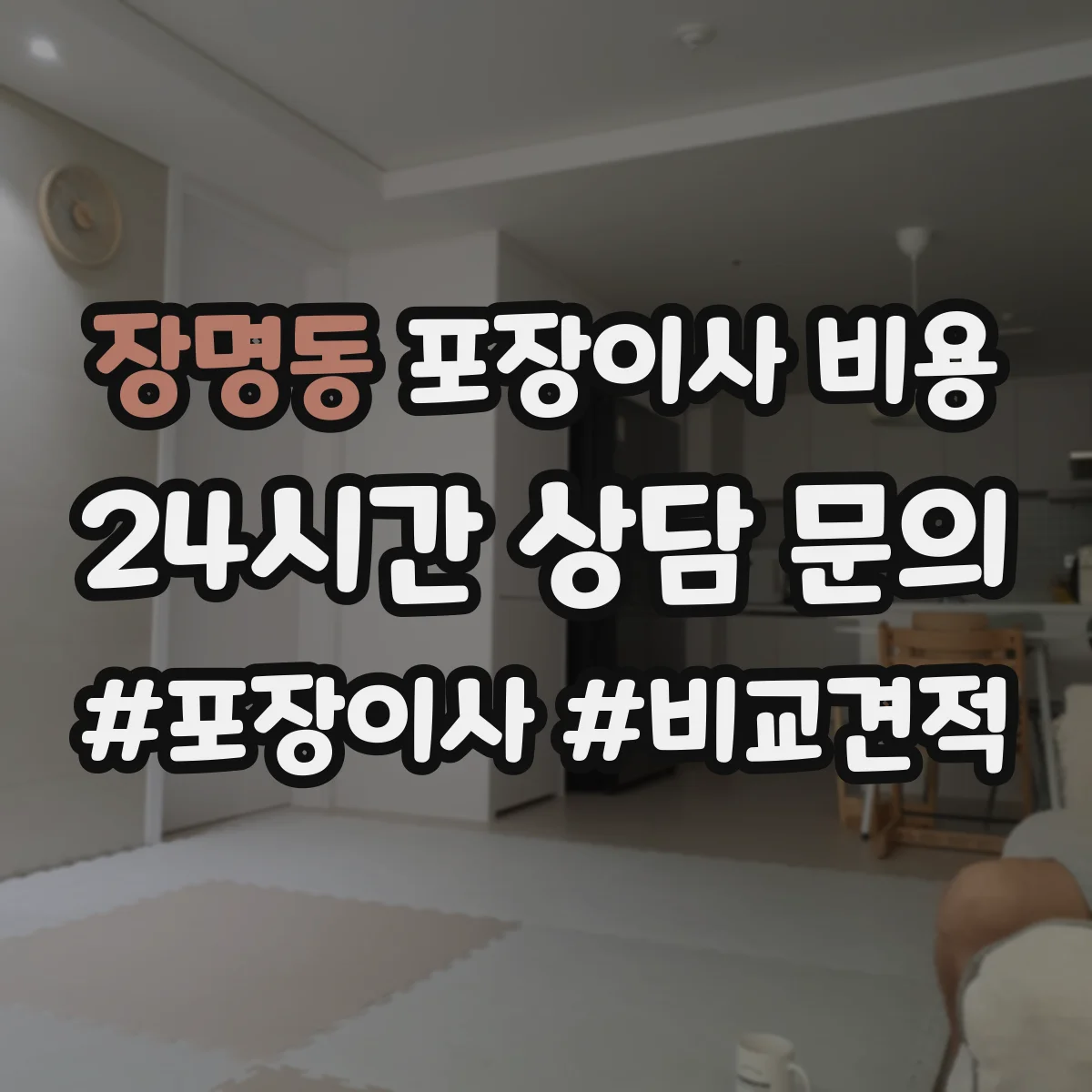 장명동 포장이사 비용