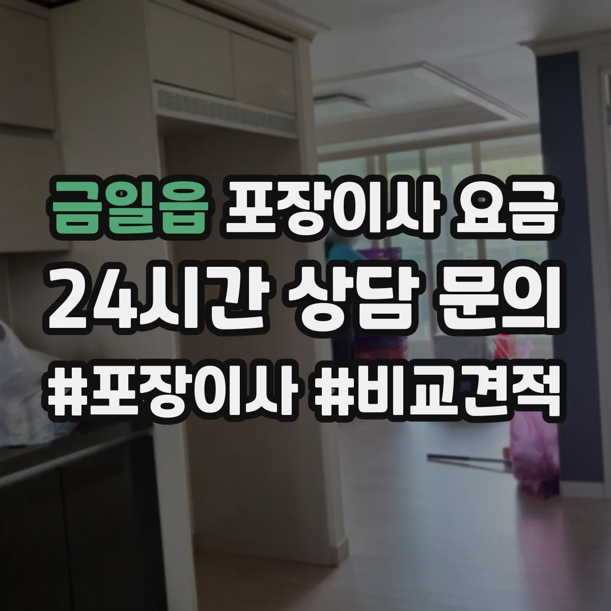 금일읍 포장이사 요금