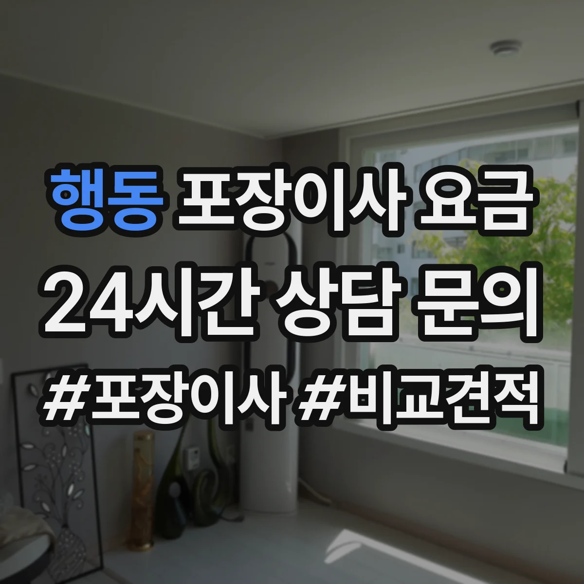 행동 포장이사 요금