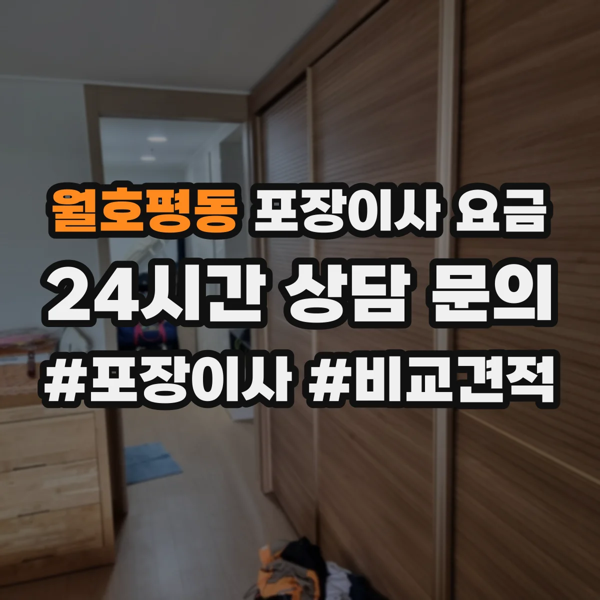 월호평동 포장이사 요금