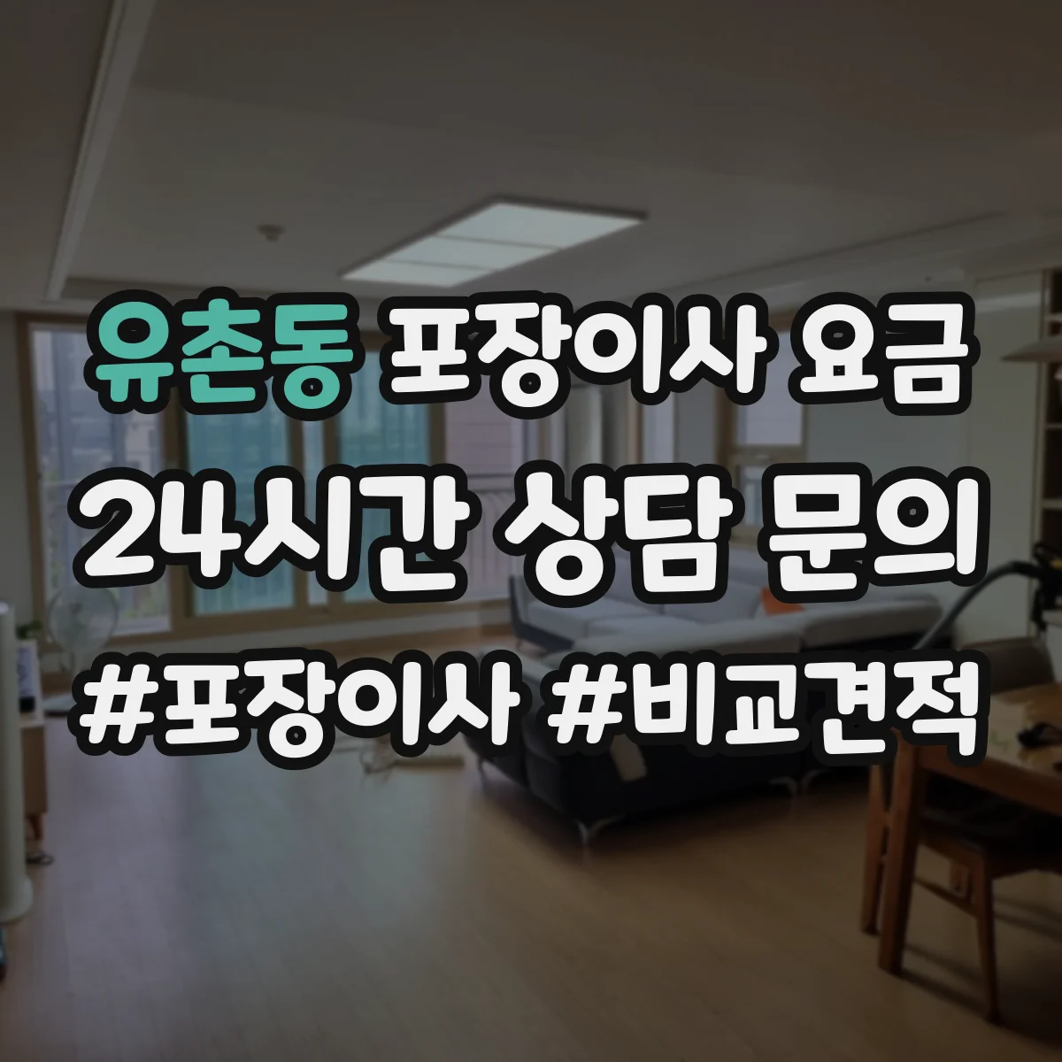 유촌동 포장이사 요금
