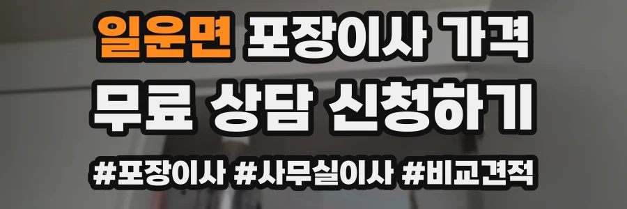 일운면 포장이사 가격