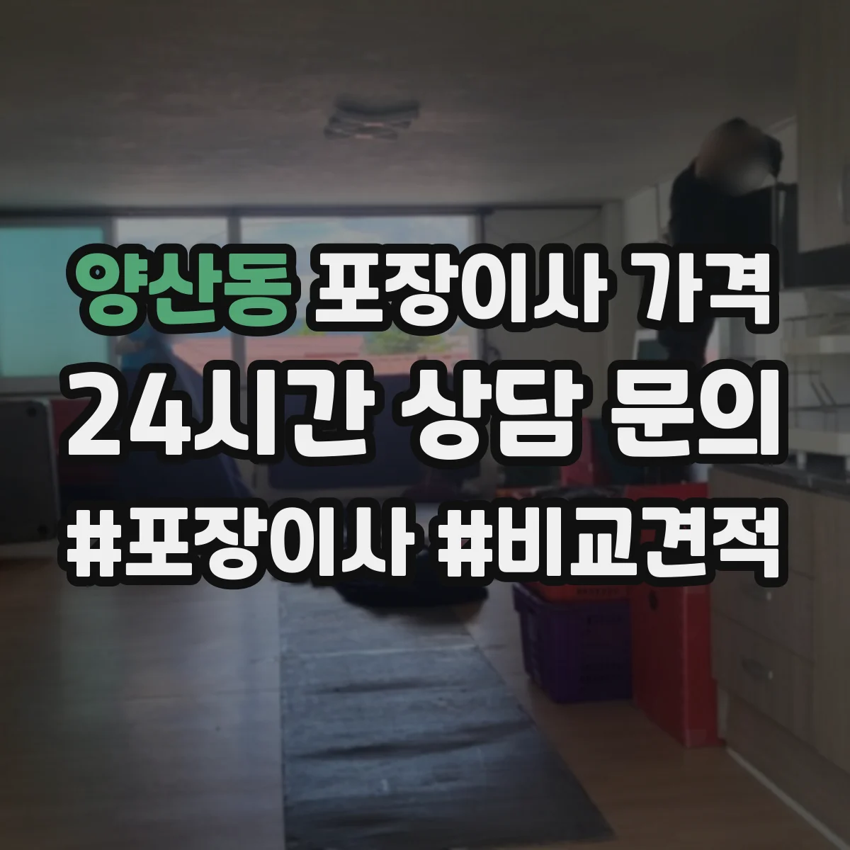 양산동 포장이사 가격