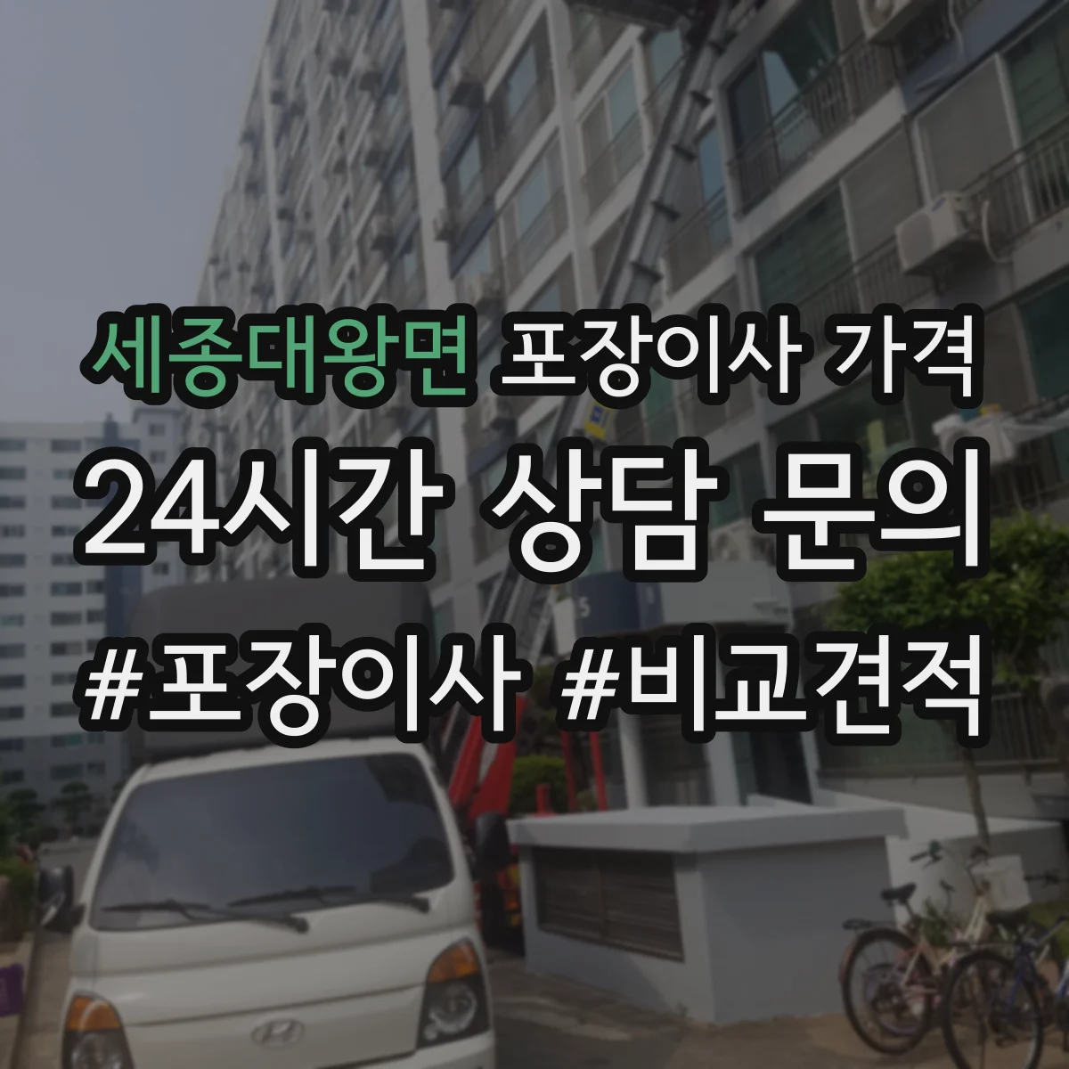세종대왕면 포장이사 가격