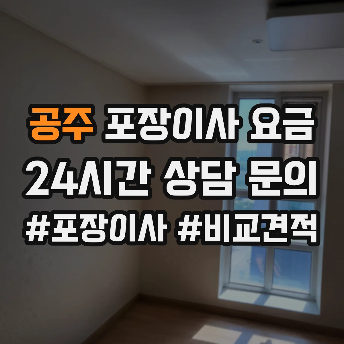 공주 포장이사 요금 풀포장 선택 시 추가 비용이 생기는 조건