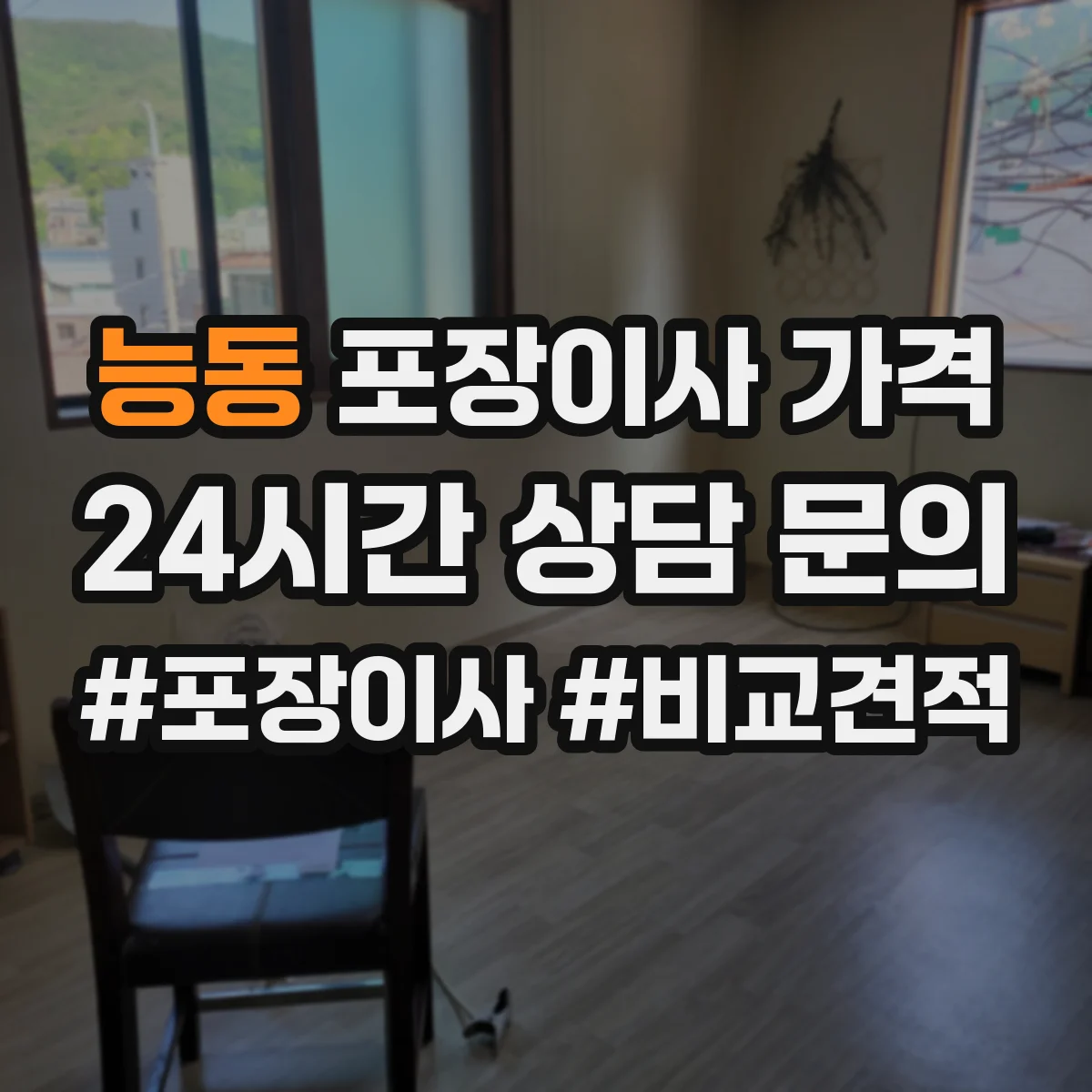 능동 포장이사 가격