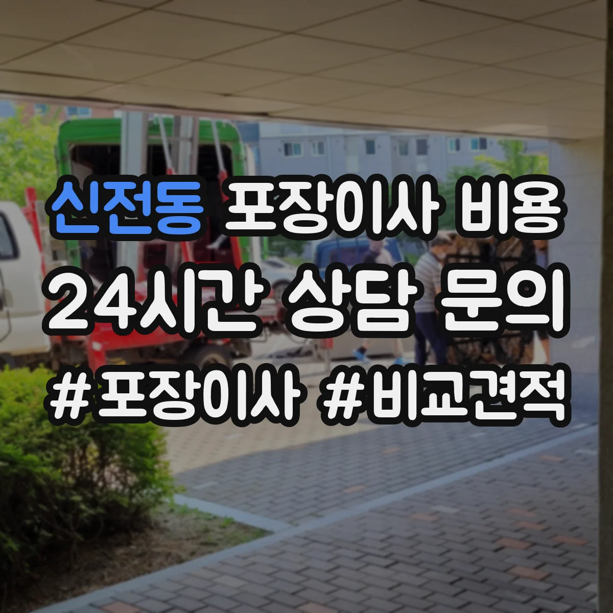 신전동 포장이사 비용