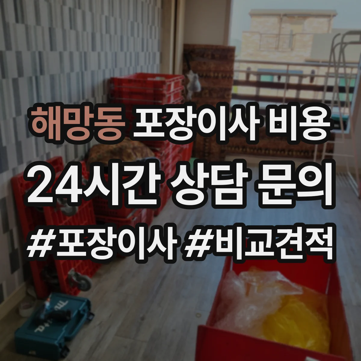 해망동 포장이사 비용