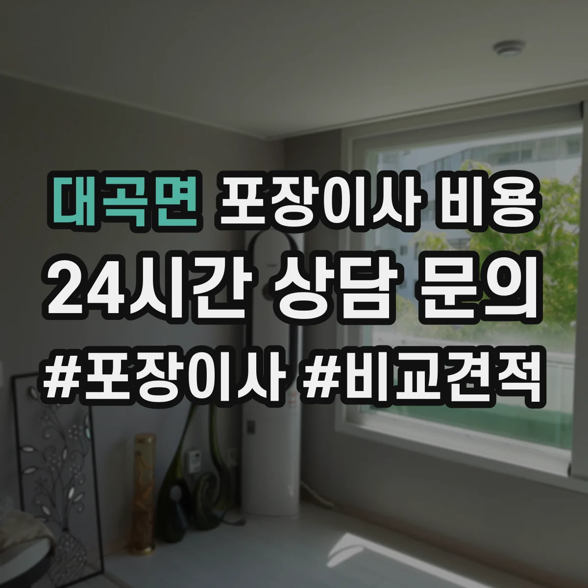 대곡면 포장이사 비용