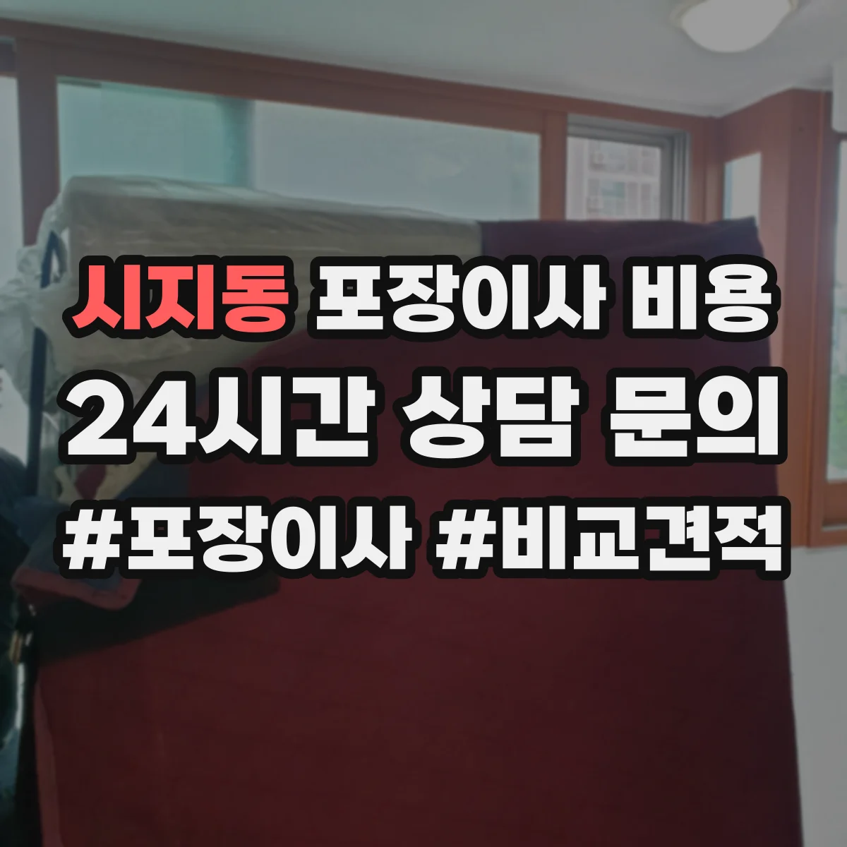 시지동 포장이사 비용