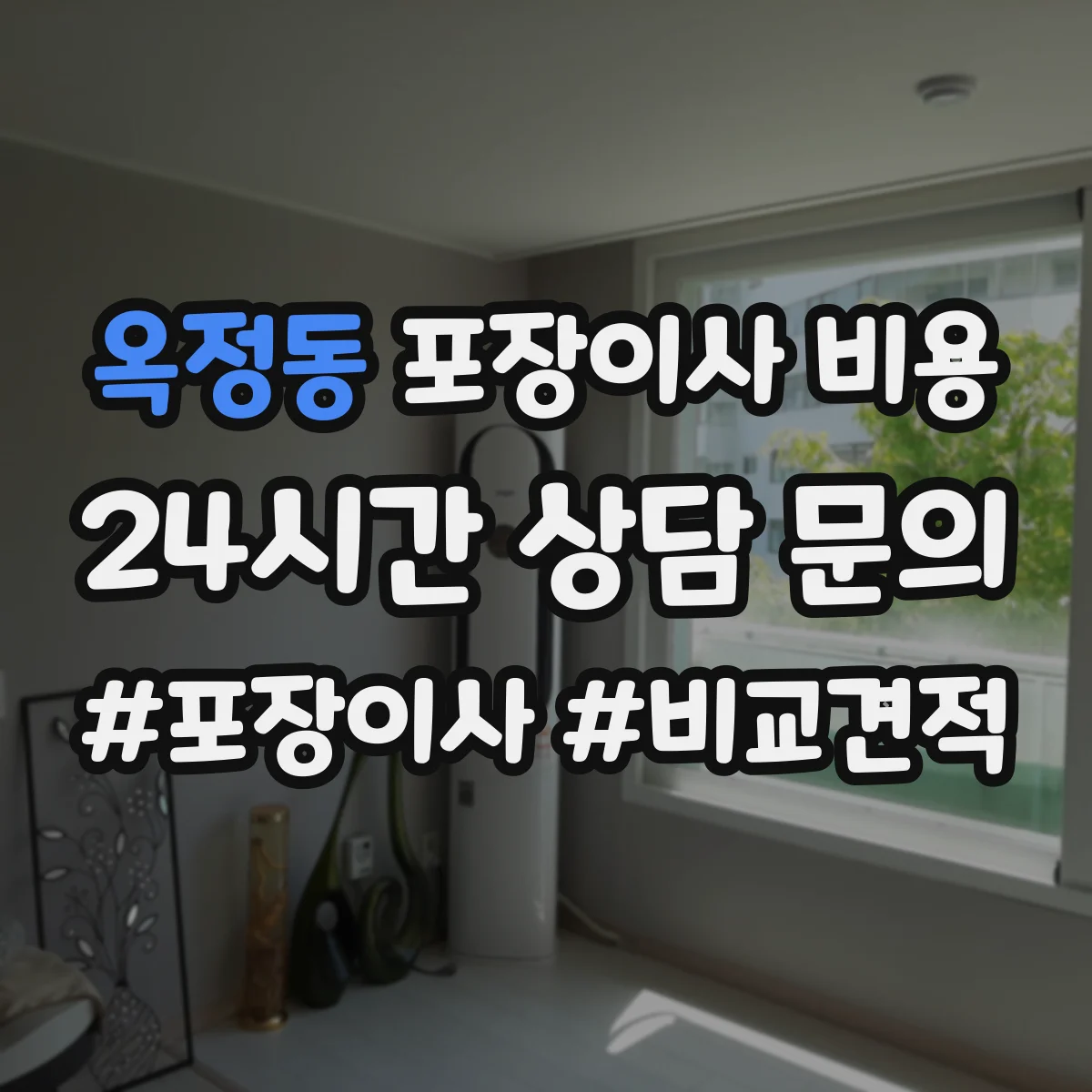 옥정동 포장이사 비용