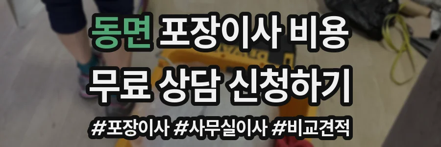 동면 포장이사 비용