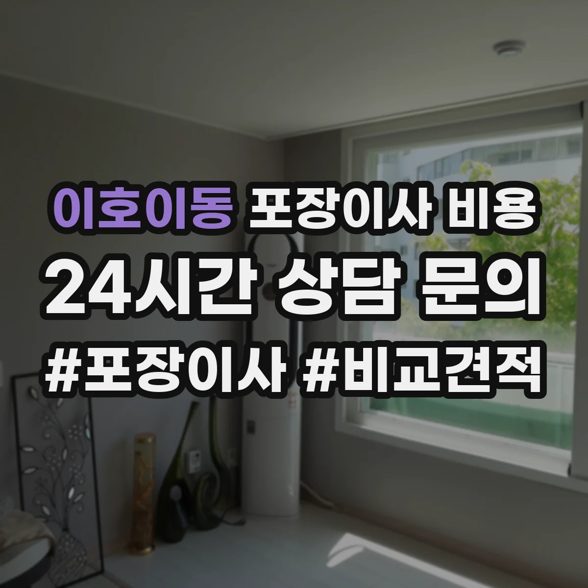 이호이동 포장이사 비용
