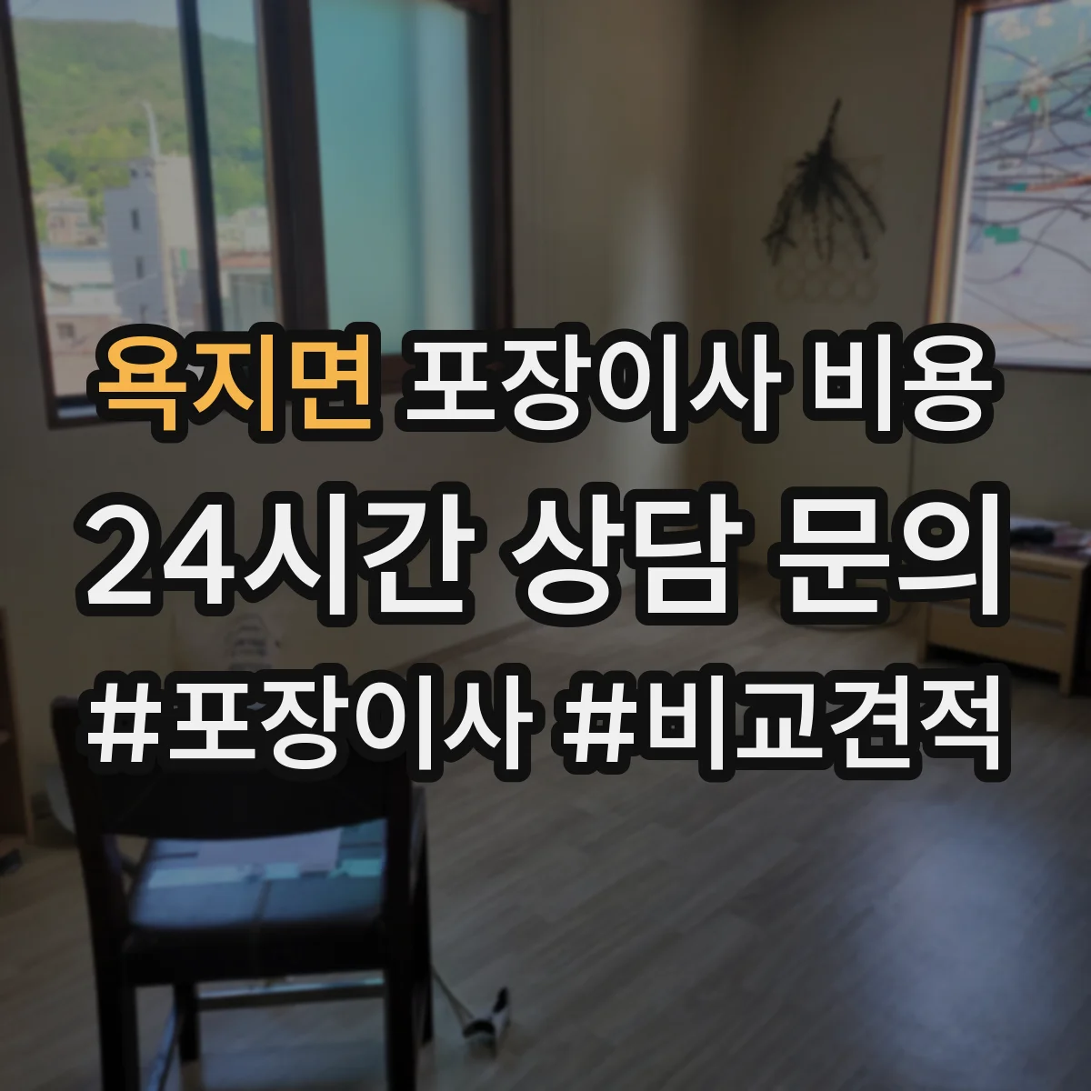 욕지면 포장이사 비용
