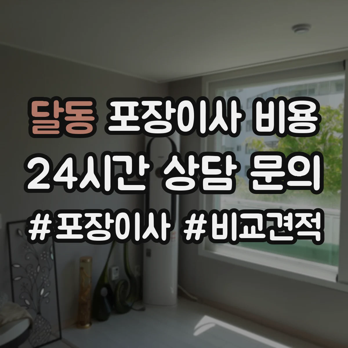 달동 포장이사 비용