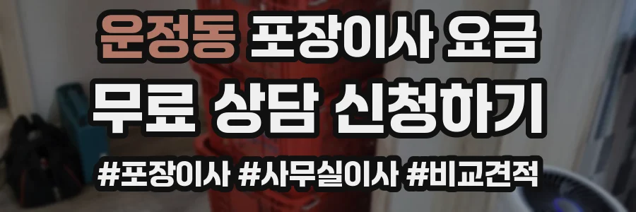 운정동 포장이사 요금