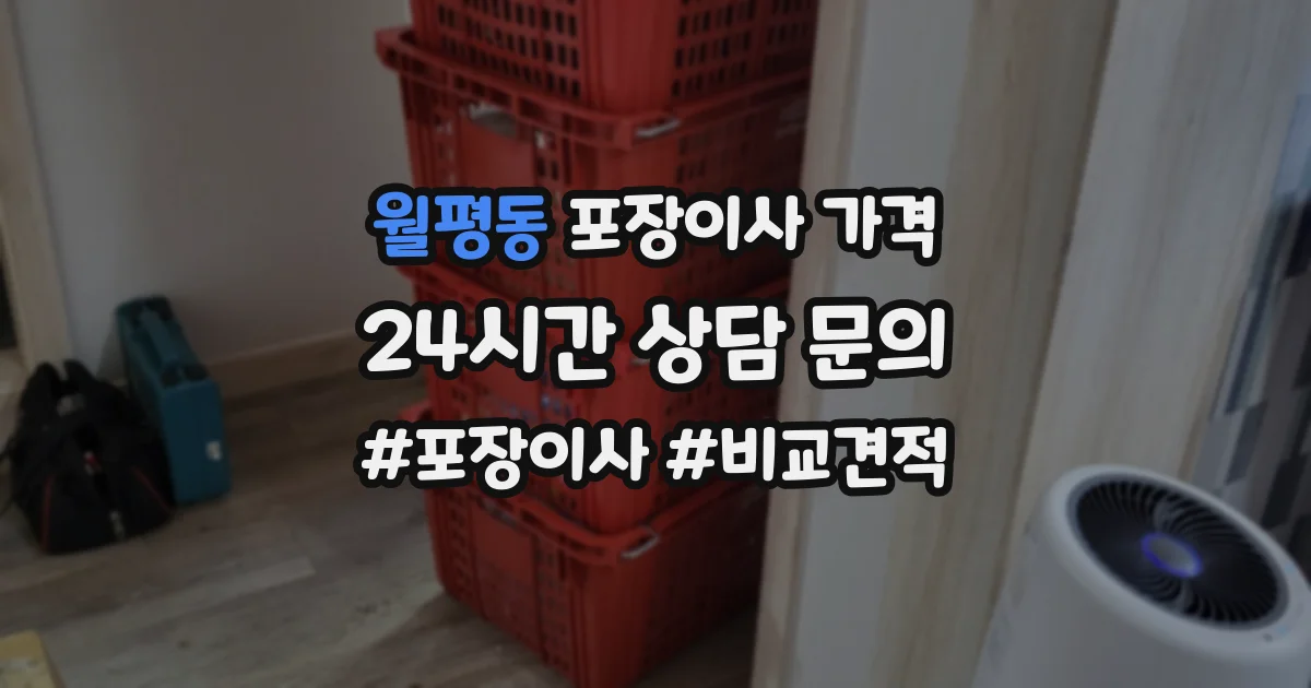월평동 포장이사 가격