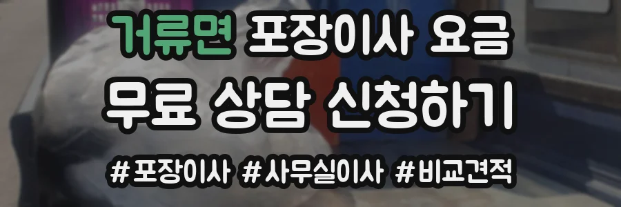 거류면 포장이사 요금