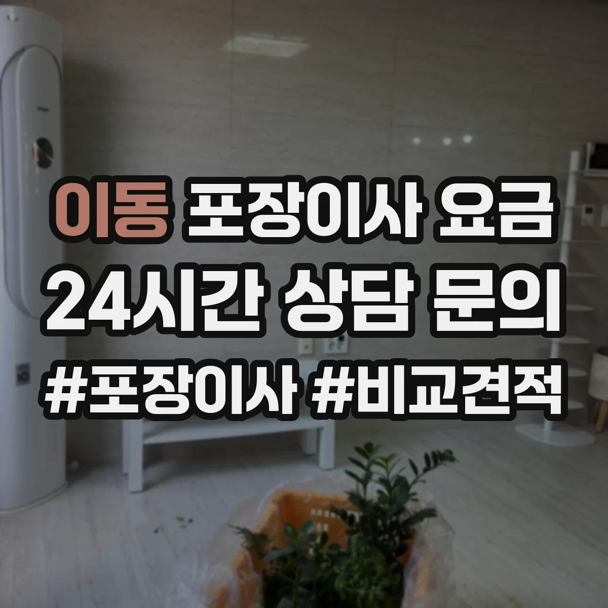이동 포장이사 요금
