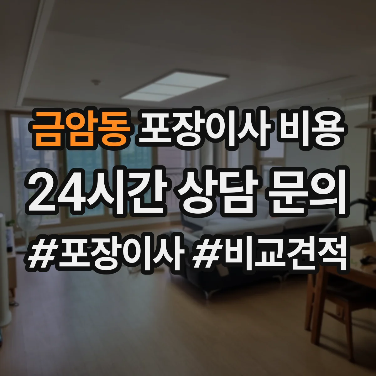 금암동 포장이사 비용