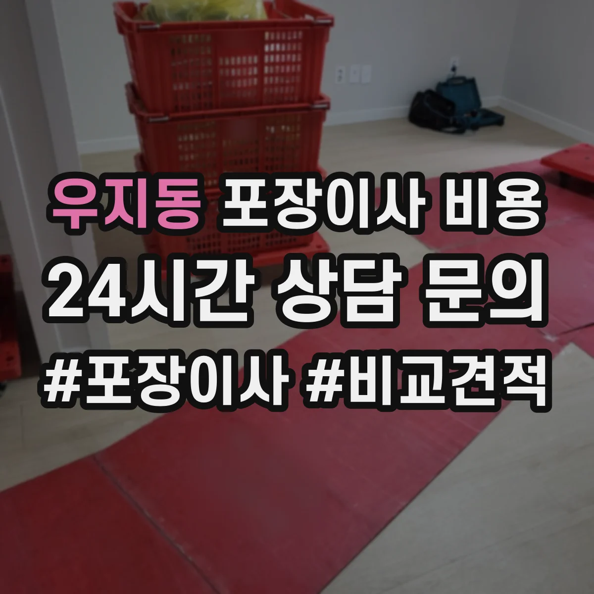 우지동 포장이사 비용