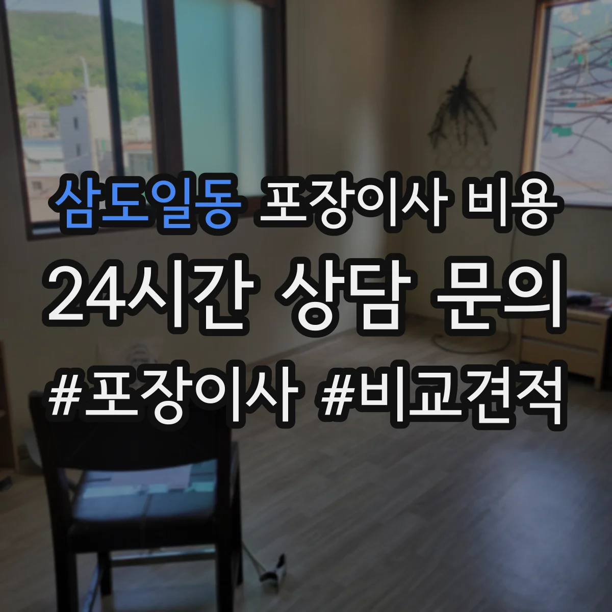 삼도일동 포장이사 비용