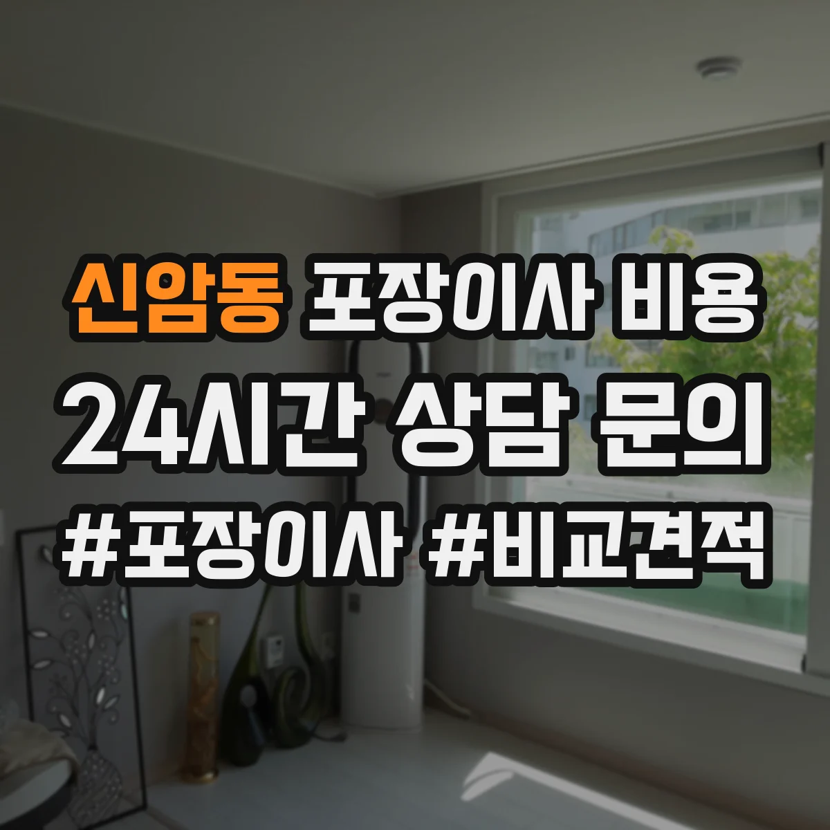 신암동 포장이사 비용