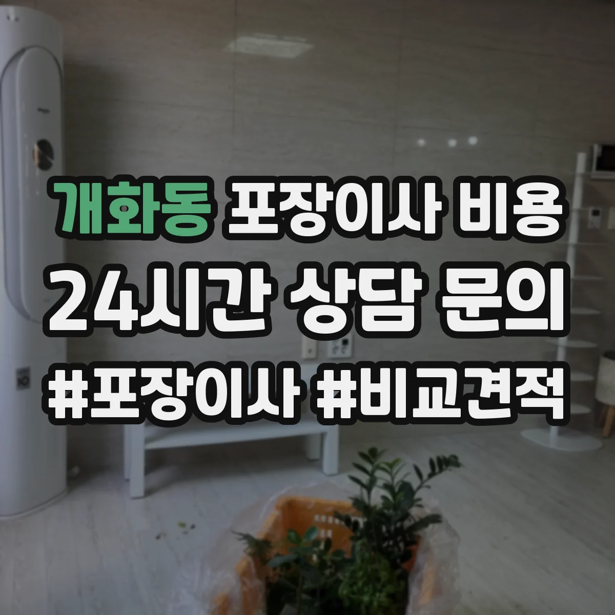 개화동 포장이사 비용
