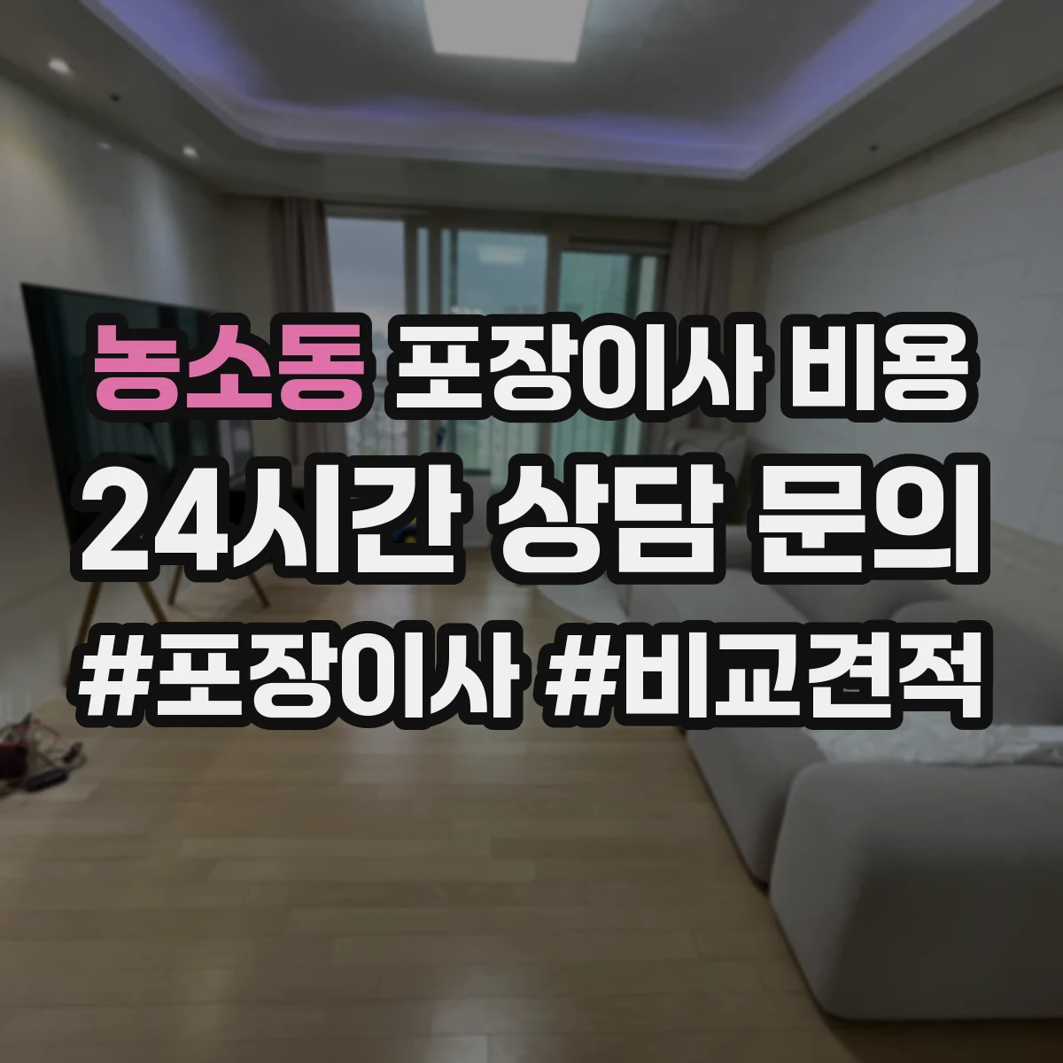농소동 포장이사 비용