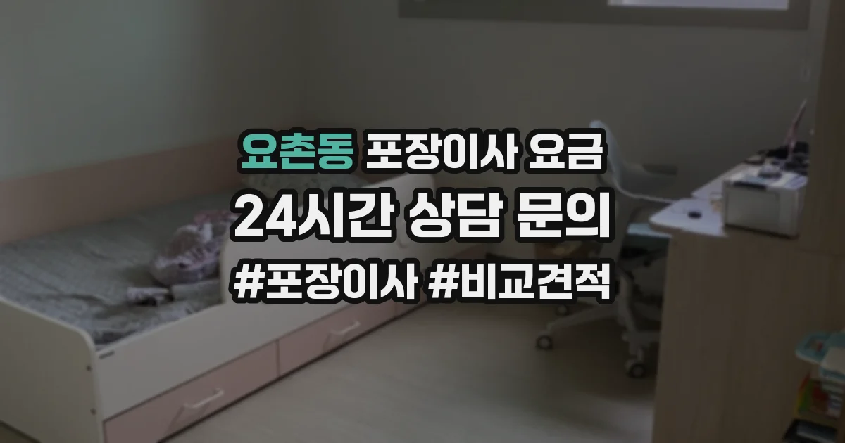 요촌동 포장이사 요금