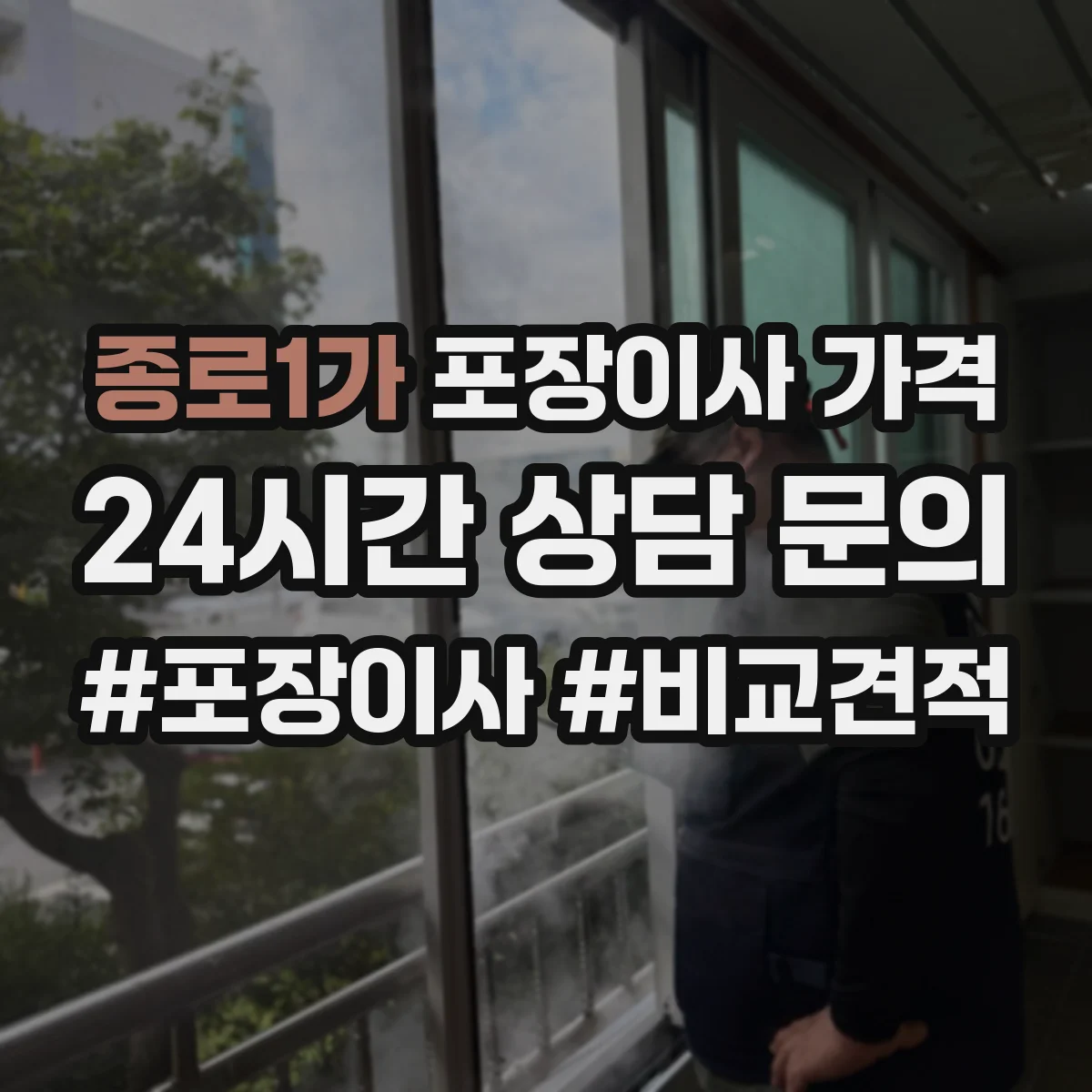 종로1가 포장이사 가격