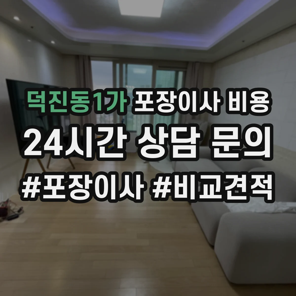 덕진동1가 포장이사 비용
