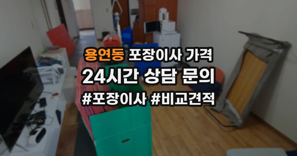 용연동 포장이사 가격