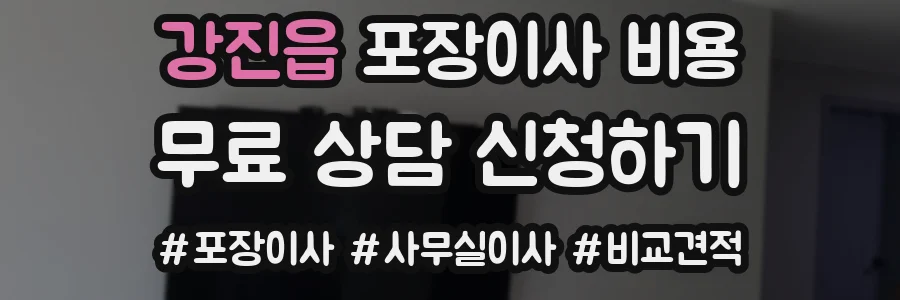 강진읍 포장이사 비용