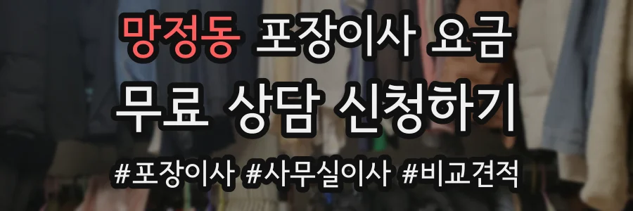 망정동 포장이사 요금