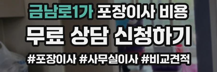 금남로1가 포장이사 비용