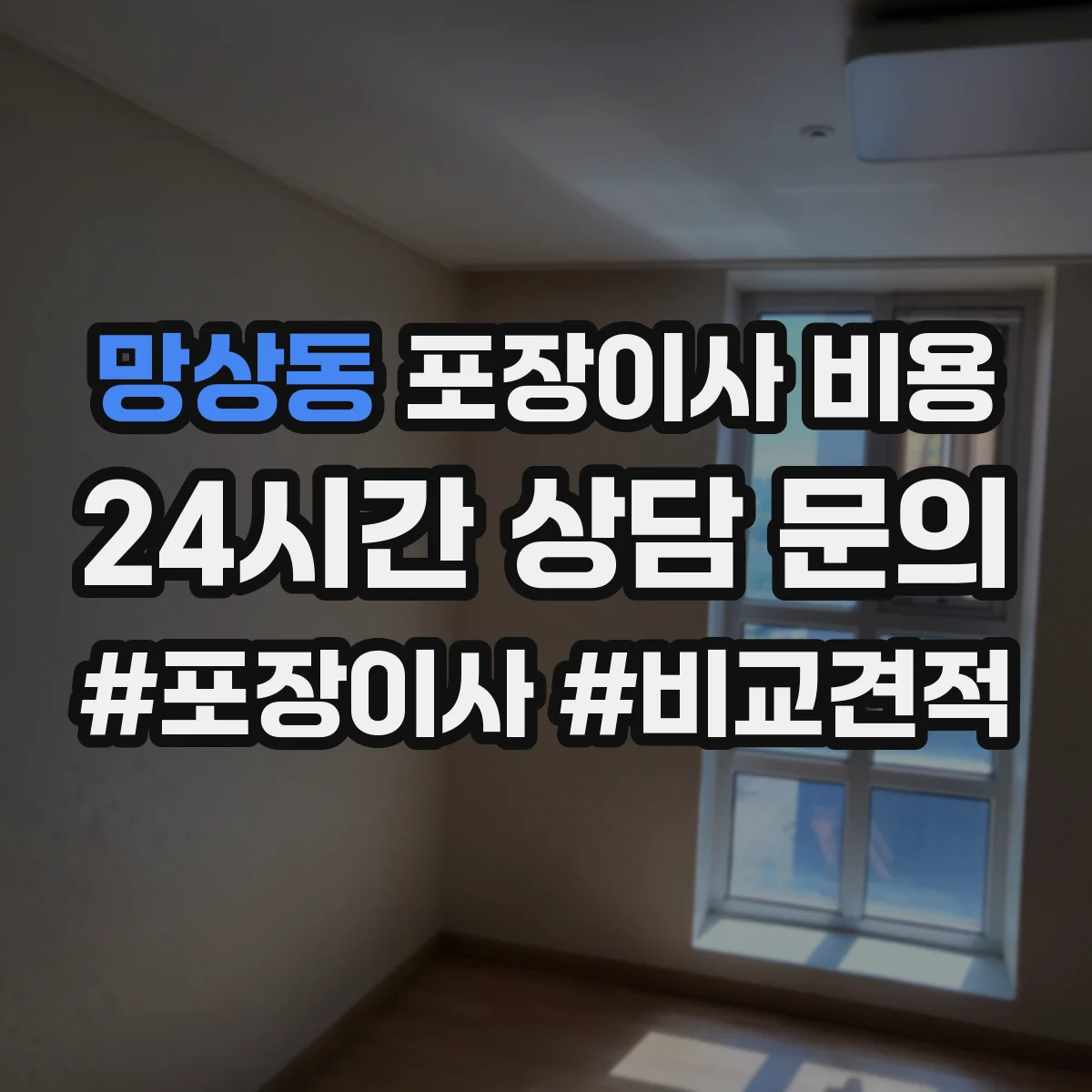 망상동 포장이사 비용