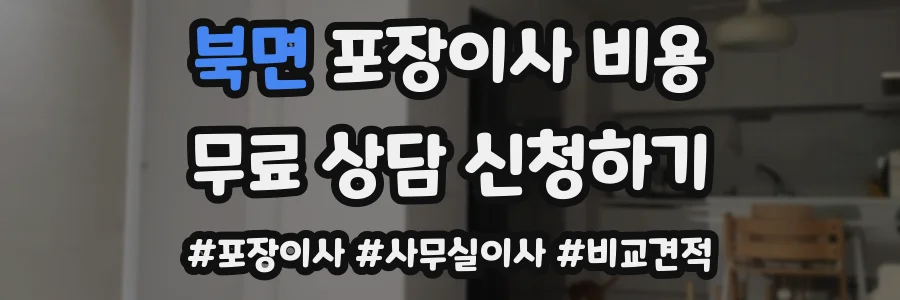 북면 포장이사 비용