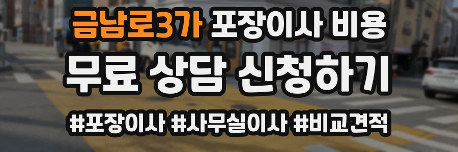 금남로3가 포장이사 비용