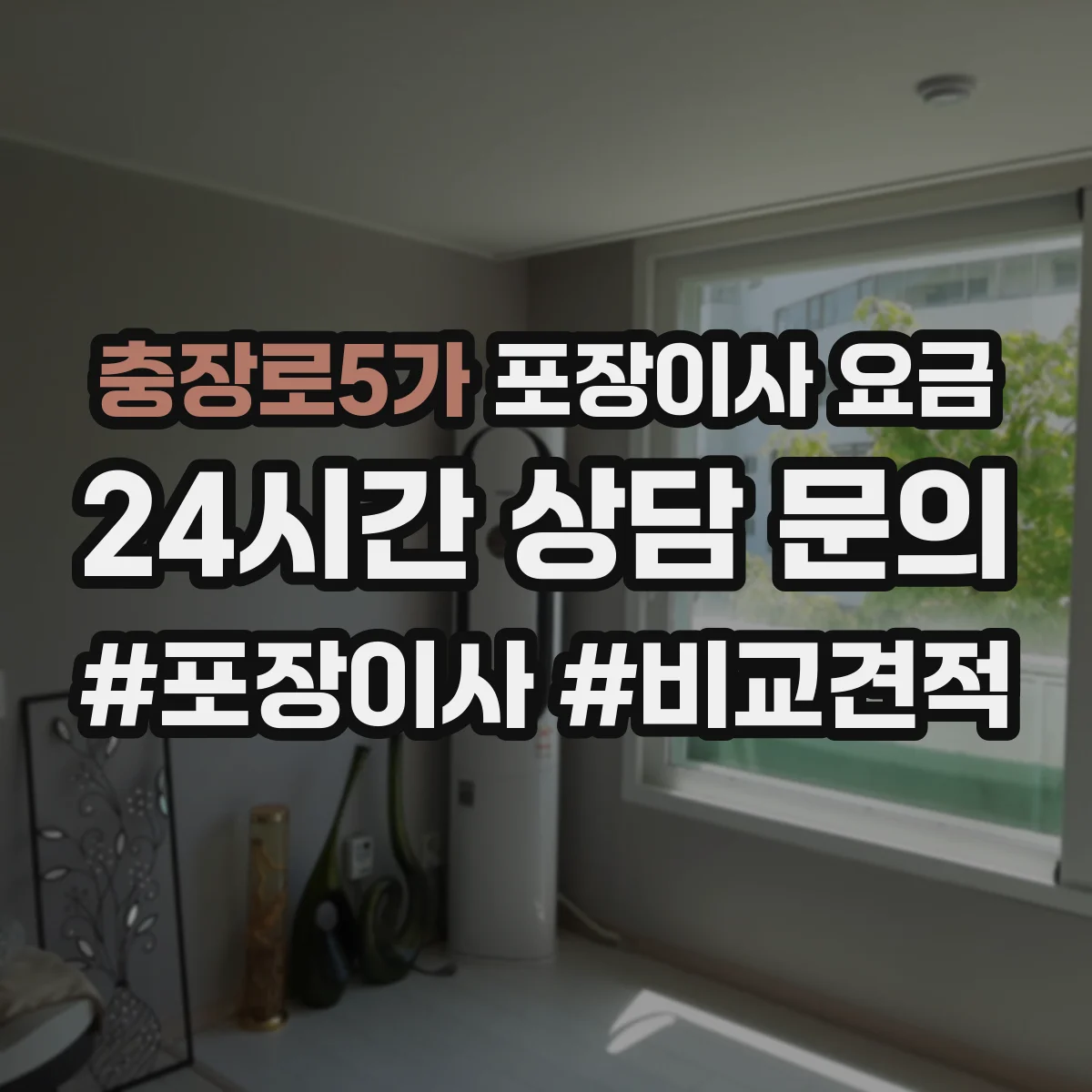 충장로5가 포장이사 요금