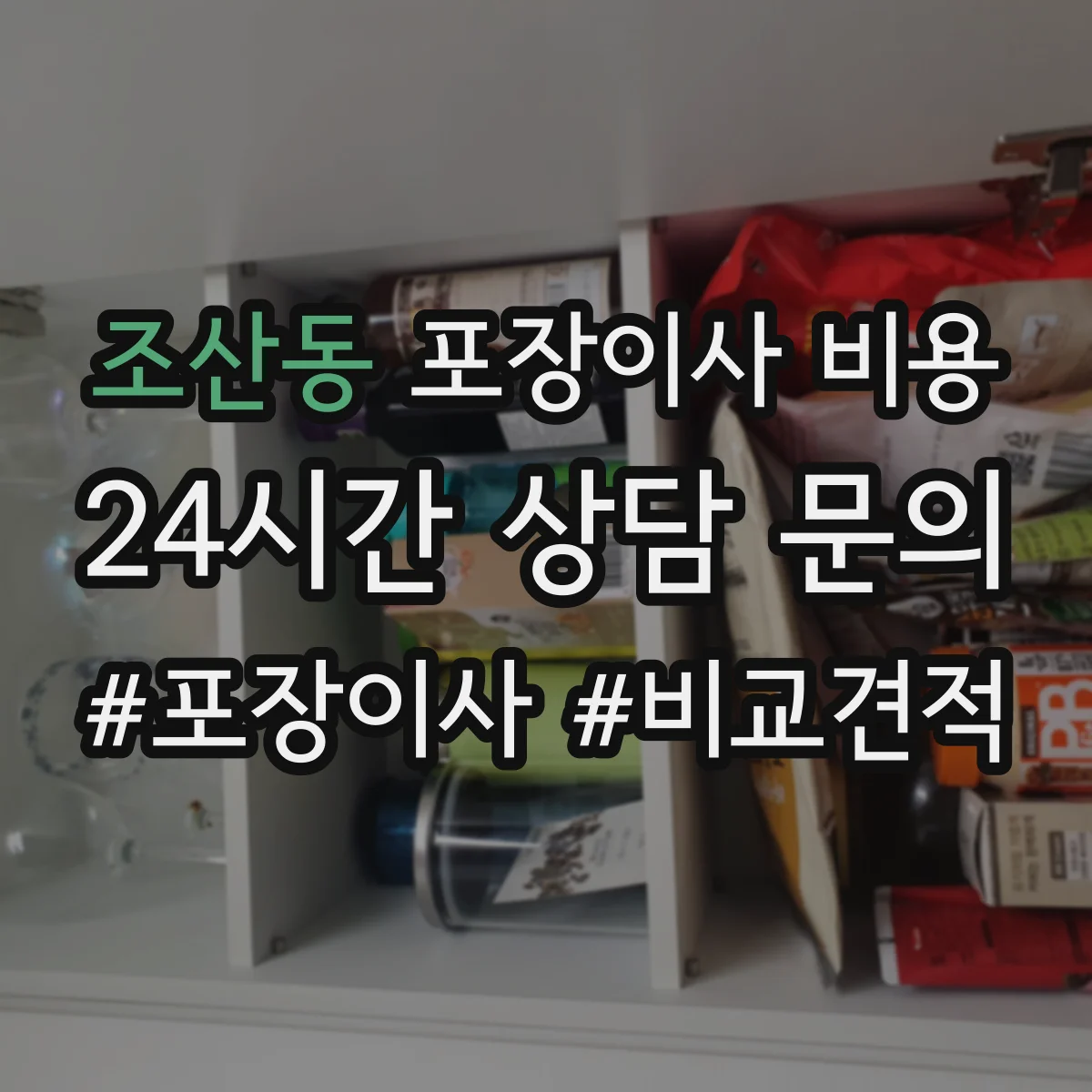 조산동 포장이사 비용